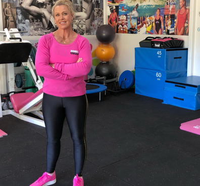 Lisa Curry home gym