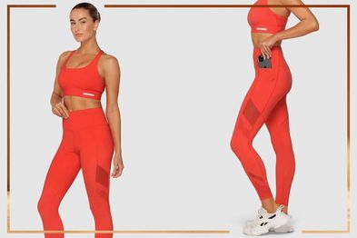 9PR: Lorna Jane Circuit Recycled Pocket Booty Ankle Biter Leggings