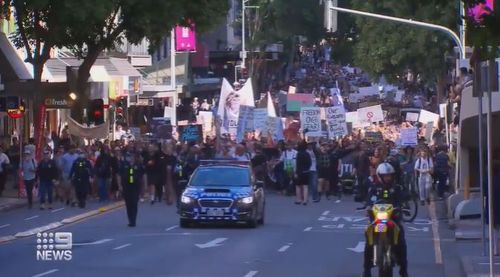 Anti-lockdown protesters storm Brisbane