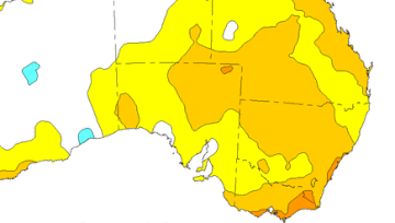 Australia experienced record warmth in July.