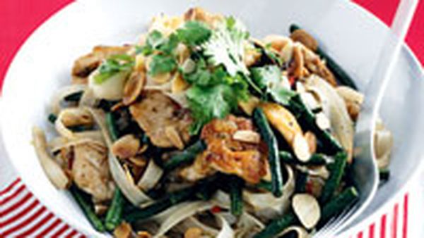 Vietnamese chicken noodle stir-fry