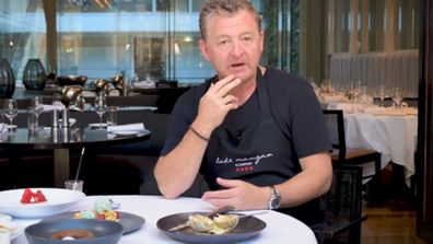 Chef Luke Mangan talks about his Liquorice lime dessert