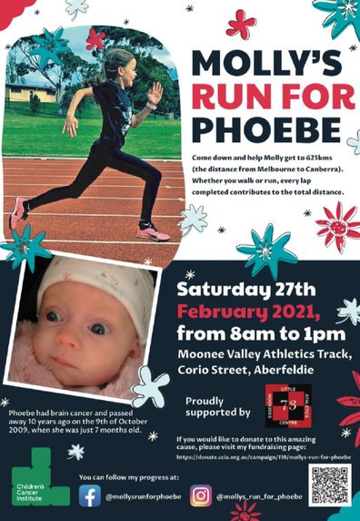 Molly's Run for Phoebe flyer