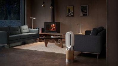 Dyson Hot & Cool Formaldehyde air purifier in living room