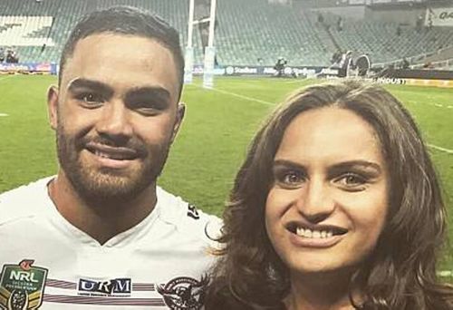 Sea Eagles star Dylan Walker with his sister, Jade. Jade faced court today charged over her boyfriend's death on the weekend. Picture: Instagram