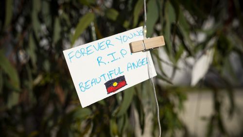 PERTH, AUSTRALIA - OCTOBER 31: A note is seen in memory of Cassius Turvey on October 31, 2022 in Perth, Australia. Cassius Turvey, 15, died in a Perth hospital last Sunday after he was violently assaulted in Middle Swan. Turvey was walking in the area with friends when he was assaulted. His death has triggered a wave of outrage across Australia, with many vigils and memorials taking place in several cities demanding justice. (Photo by Matt Jelonek/Getty Images)