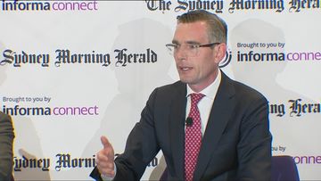 NSW Premier Dominic Perrottet speaks at infrastructure summit.