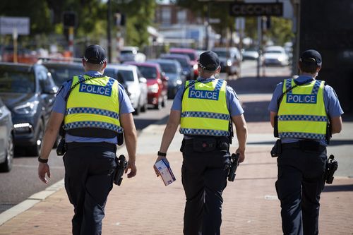 Police are enforcing lockdown orders as the state attempts to stop the spread of the UK strain of coronavirus.