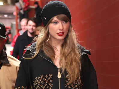 Taylor Swift at the Kansas City Chiefs vs Buffalo Bills AFC Championship game