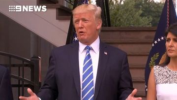 9RAW: Trump says military intervention in Venezuela is 'possible'