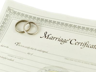 Marriage Certificate, Wedding, Bride, Document, Signing