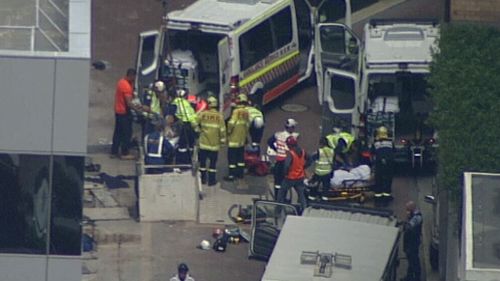 At least three people were treated for injuries at the scene. (9NEWS)