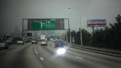 Photo of the billboard dedicated to Regina, R.J. Cipriani's mother, on a highway near Philadelphia.