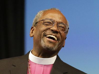 Bishop Michael Curry of North Carolina, who spoke at their wedding reception, has sent well-wishes.
