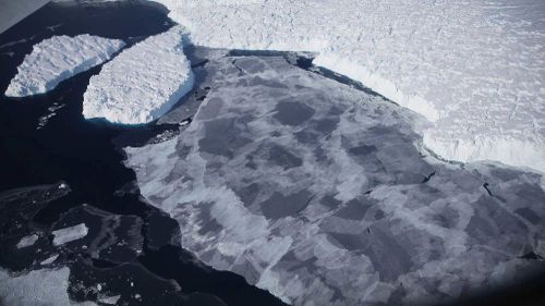 Ice floats near the coast of West Antarctica on October 28, 2016. Scientists are concerned the West Antarctic Ice Sheet may be in a state of irreversible decline directly contributing to rising sea levels.