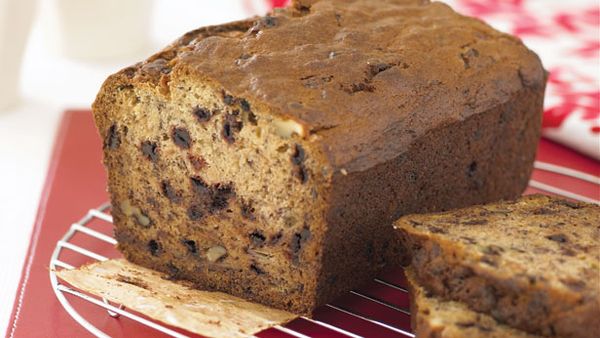 Choc nut banana loaf