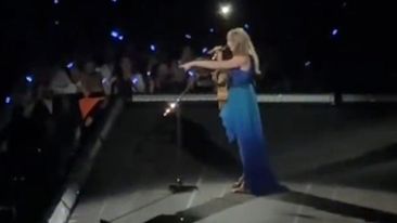 Taylor Swift stops a concert to check on fans