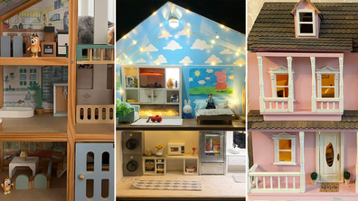 Amazing homemade dollhouses by crafty parents.