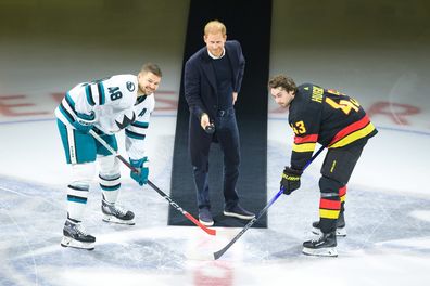 Prince Harry appearance at hockey