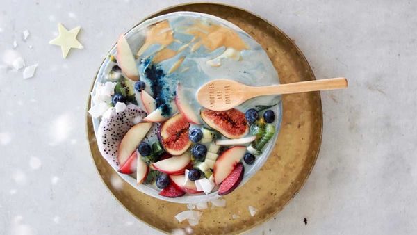 Hippie Lane's blue smoothie bowl