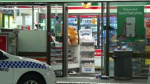 Sydney woman Evie Amati has been found guilty of wounding with intent to murder and cause grievous bodily harm over a 2017 axe attack an an Enmore 7-Eleven store. Picture: 9NEWS.