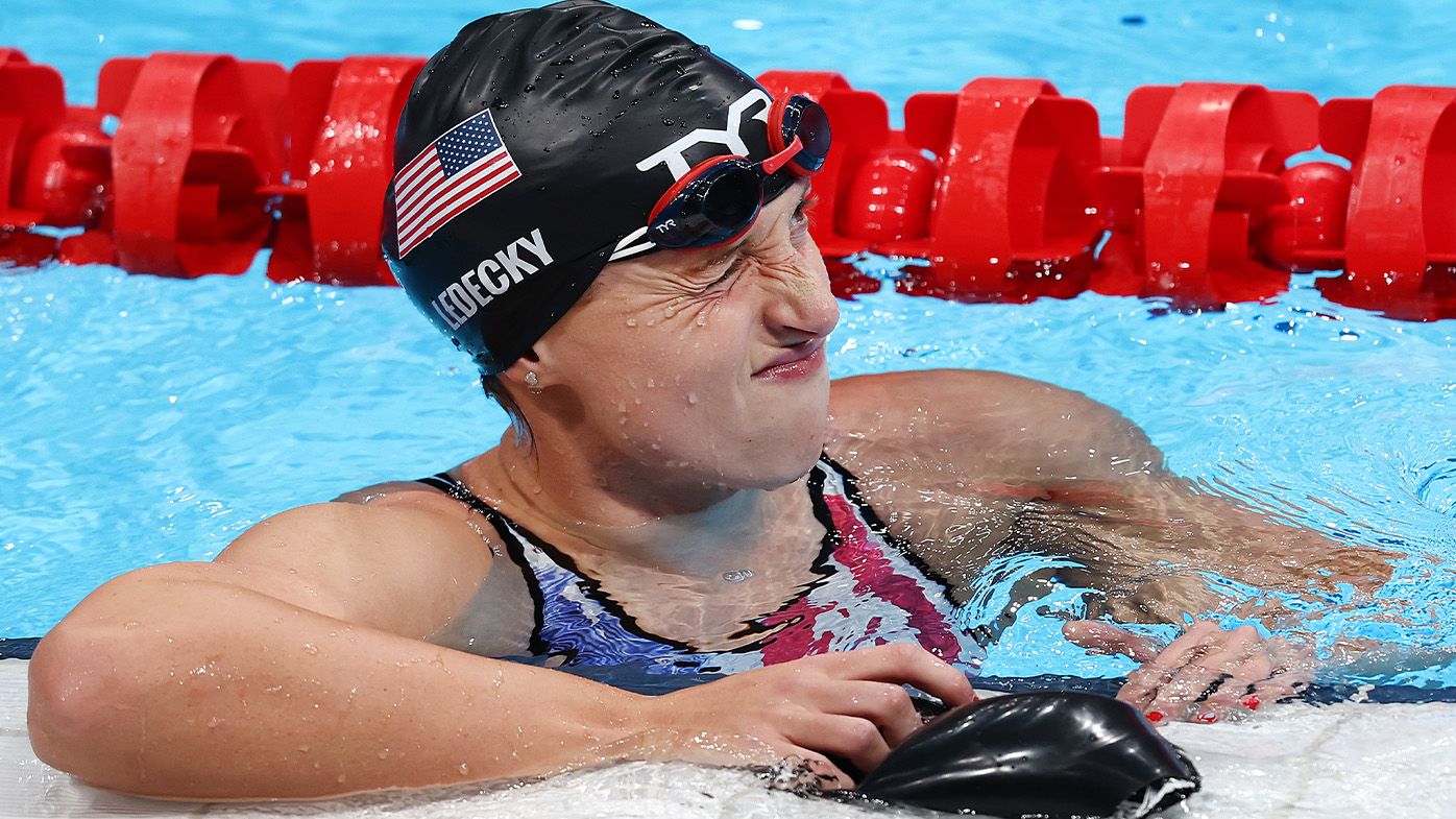 America in shock after swimming queen's fall