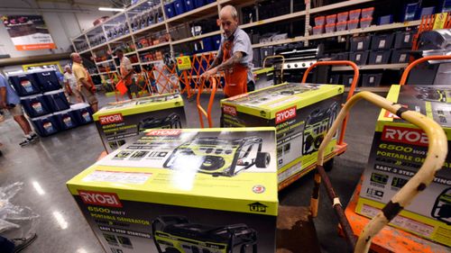 Hardware stores reported strong demand for home generators ahead of Hurricane Florence making landfall in the eastern US.