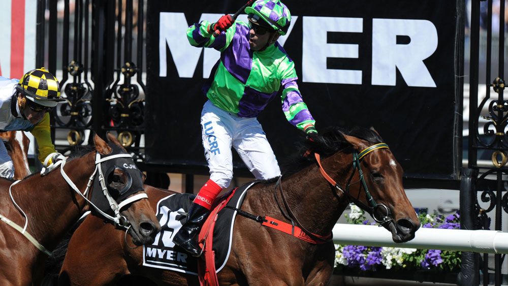 Dean Yendall and I Am A Star scored a great win in the Myer Classic. (AAP)