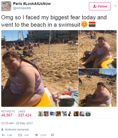 Teen girl faces 'biggest fear' by wearing a swimsuit to the beach - 9Honey