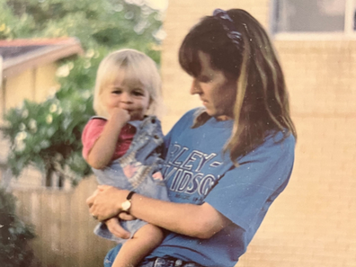 Amy Lyall and her mother
