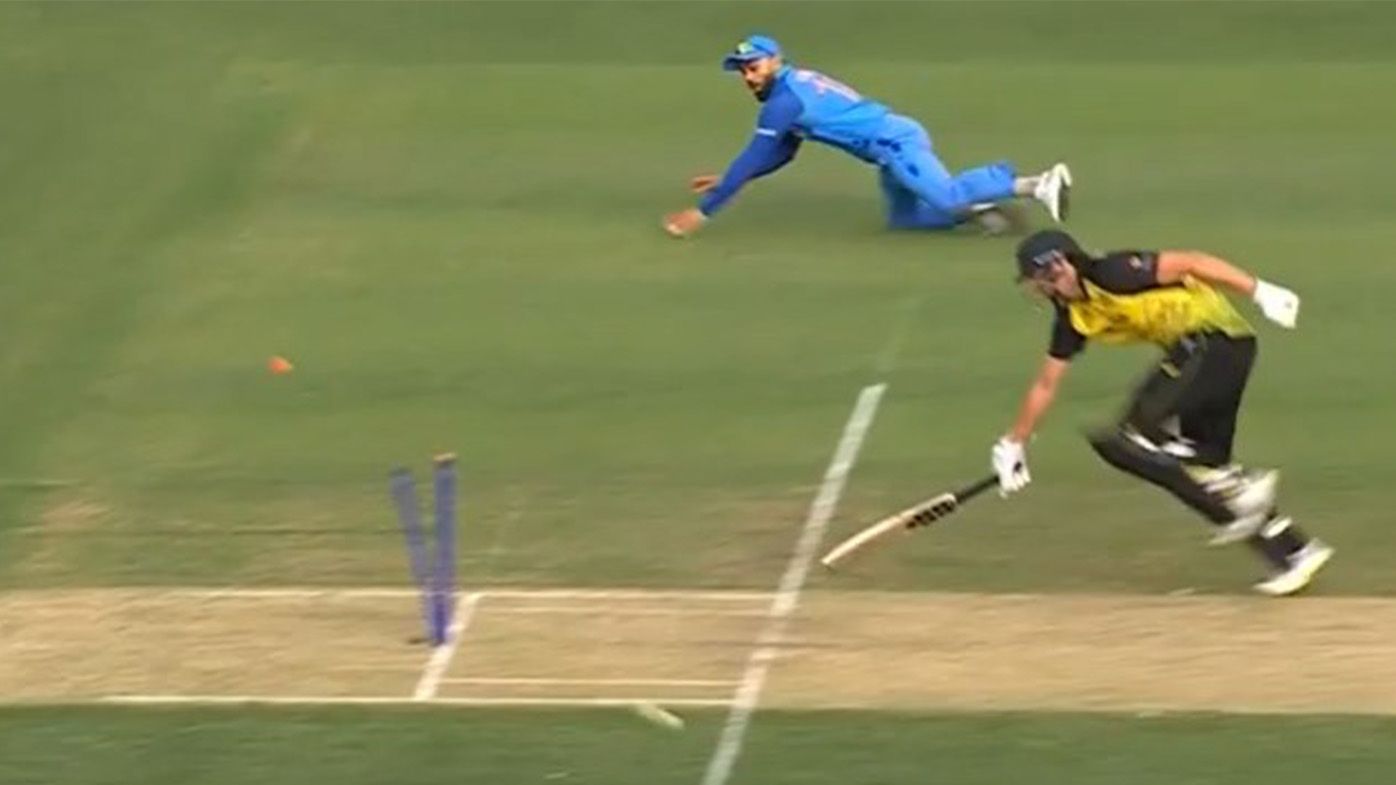 Virat Kohli puts on fielding masterclass as India edges Australia in World Cup tune-up game
