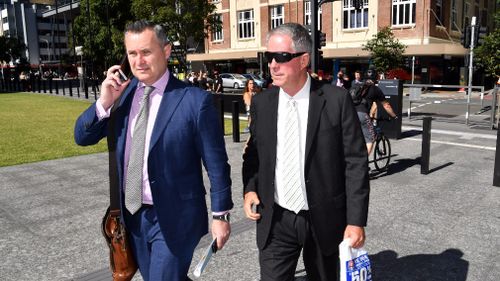 Sherwin (right) stole nearly $10 million from 39 clients. (AAP)
