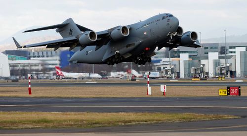 An Australian military plane has landed in Thailand to help with the search. Image: AAP