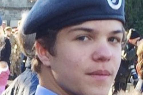 Breck was a member of Britain's air cadets. (Supplied)