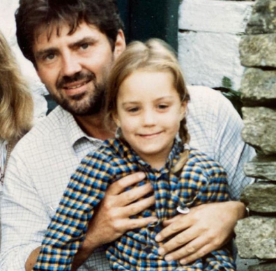 Michael Middleton with Catherine at the family home.