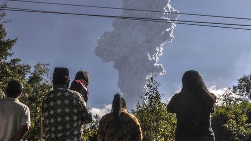 Mayon volcano in the Philippines erupted last month.