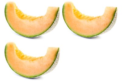 Three wedges of a large rockmelon equal 100 calories