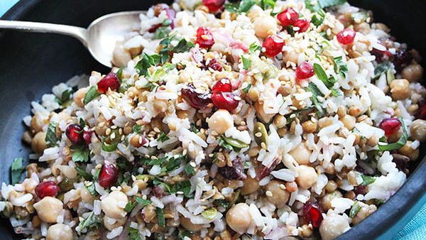 Liliana Battle's 'feel good' rice, chickpea and cranberry salad