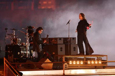 Ozzy Osbourne and Tommy Iommi of Black Sabbath perform during the Birmingham 2022 Commonwealth Games Closing Ceremony at Alexander Stadium on August 08, 2022 on the Birmingham, England. (Photo by Eddie Keogh/Getty Images)