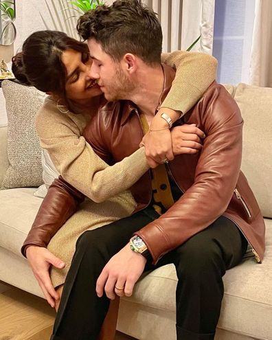 Priyanka Chopra shares a sweet photo of her and Nick Jonas for Thanksgiving.