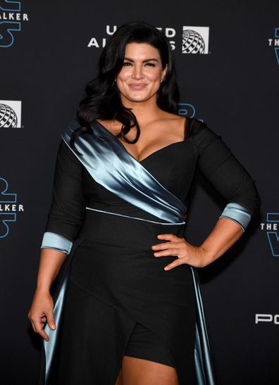 Actress Gina Carano attends the premiere of Disney's "Star Wars: The Rise of Skywalker" on December 16, 2019 in Hollywood, California. 