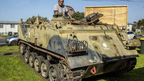 Lenard Phillips, an ex-soldier living in Orakei, received an armoured vehicle that was mistakenly confiscated by the government under the proceeds of crime act.