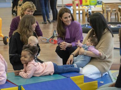 Kate spent time speaking with local mums.