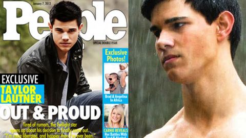 Taylor Lautner caught in gay magazine cover hoax