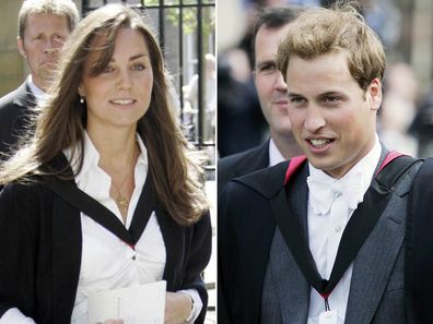 Kate Middleton and Prince William graduate from St Andrew's university, 2005