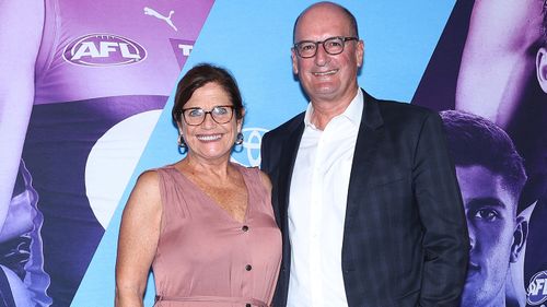 David Koch and wife Libby at the AFL season launch earlier this month.