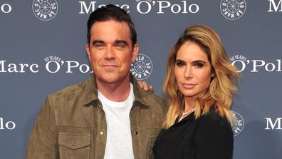 British popstar Robbie Williams and his wife Ayda Field Williams.