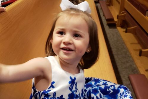Felicity Karam, 2, was getting an ice cream on Sunday in Missouri, when the truck hit and killed her. 