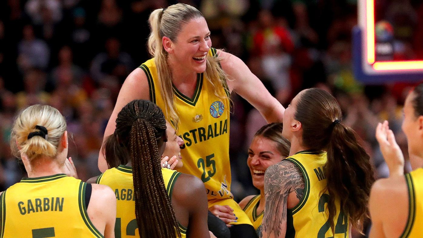 Lauren Jackson pictured after her most recent Opals appearance, during last year&#x27;s FIBA World Cup