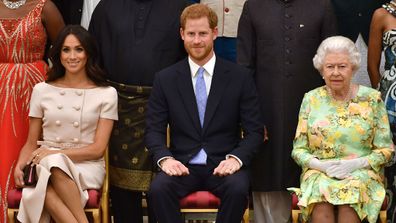 Meghan Markle, Prince Harry and Queen Elizabeth II